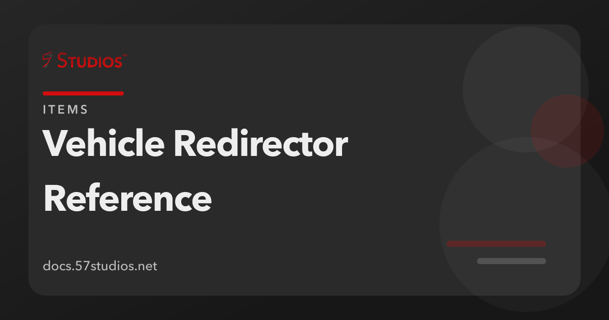 The 23 vehicle redirector folders in Bundles/Vehicles/Redirectors/