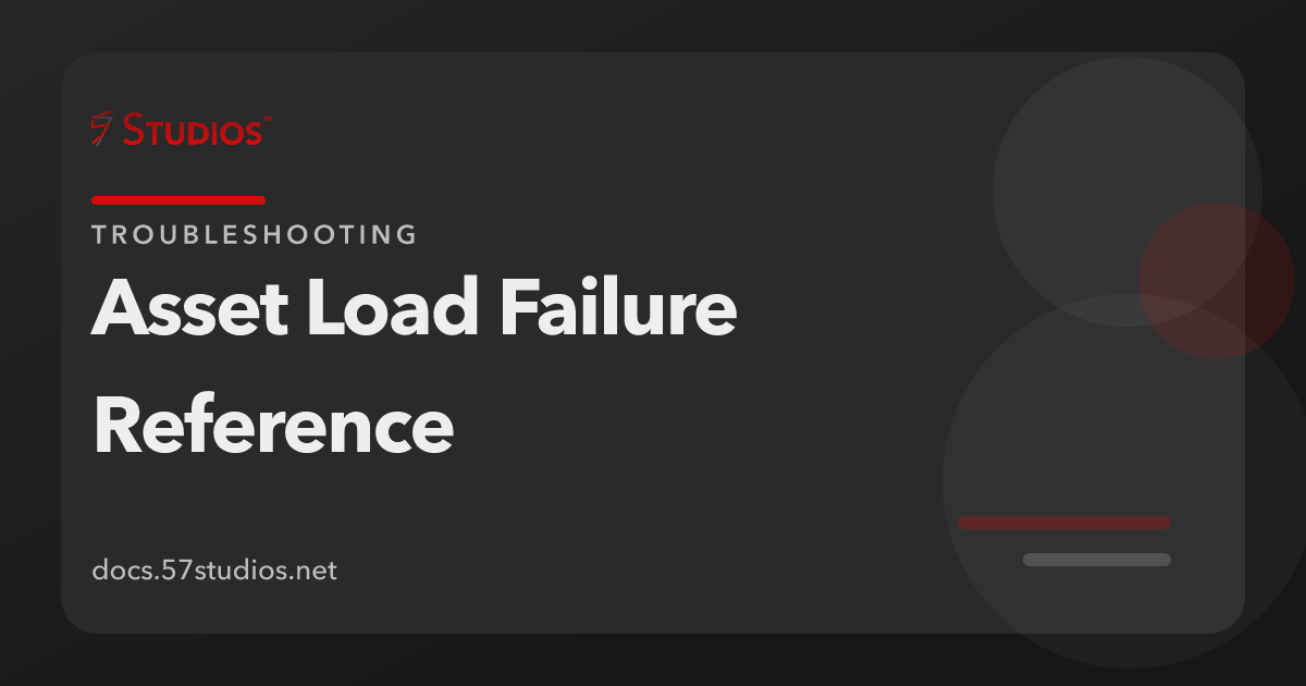 Asset load error in the Unturned client log